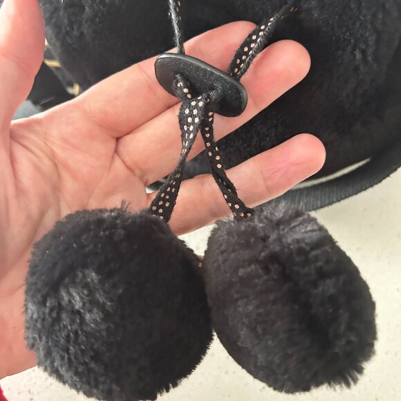 Zara Girls Faux Fur Bucket Purse Crossbody Witchy‎ Whimsigoth Dark Fairy - Picture 2 of 6